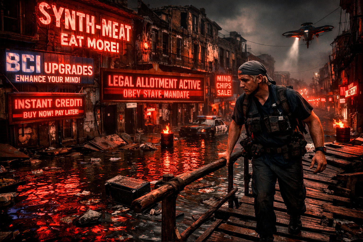 Dystopian New Orleans Landscape